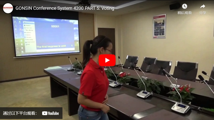 GONSIN Conference System 4200 PART 5 Voting