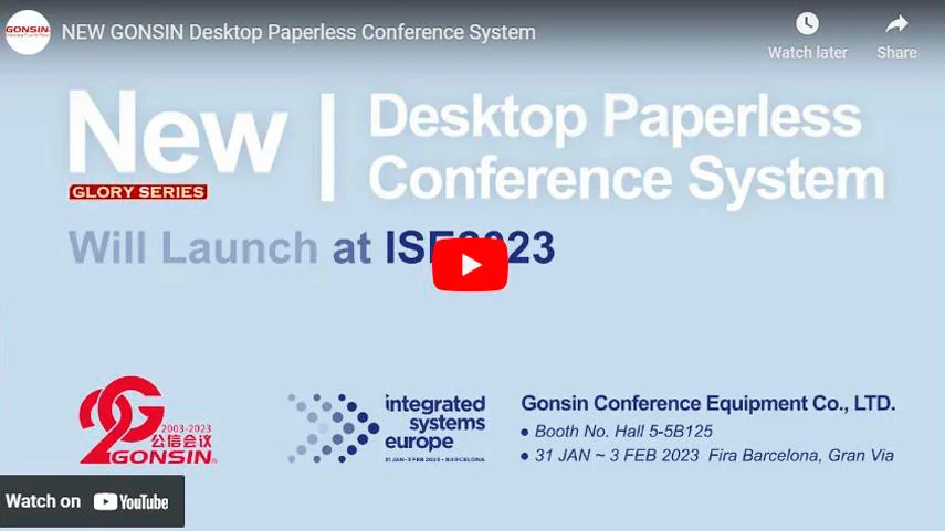New Gonsin Desktop Paperless Conference System